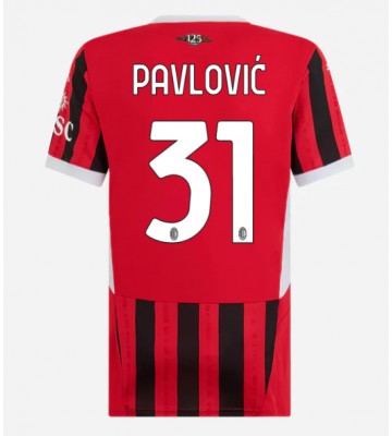 AC Milan Strahinja Pavlovic #31 Hemmatröja Dam 2024-25 Kortärmad